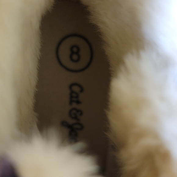 Cat & Jack Insulated Purple Suede Velco Strap Sneakers - Picture 4 of 4